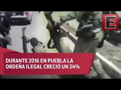 Enfrentamiento de militares y huachicoleros en Puebla