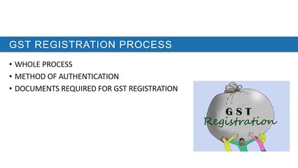 GST Registration Process