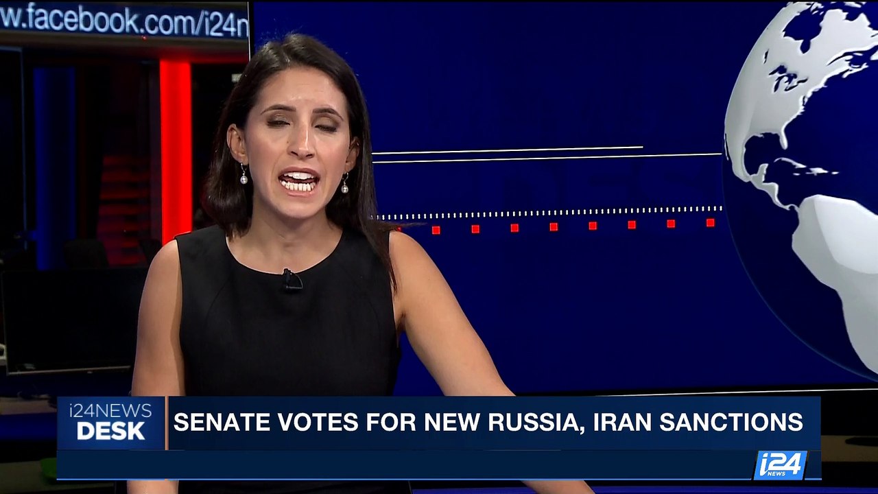 i24NEWS DESK | Senate votes for new Russia, Iran sanctions | Friday, June 16th 2017
