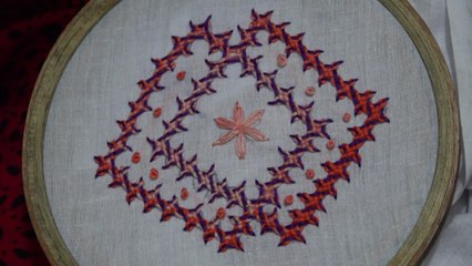 Hand Embroidery: Hand Stitch: Gujrati stitch / Sindhi Work / Kolkatta Kutch Work