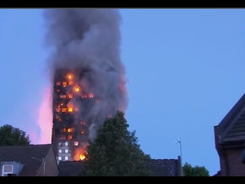 London fire fears of people trapped as major blaze engulfs tower block – latest London UK news