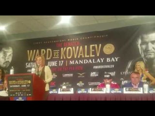 Sergey Kovalev Points Finger at Ward and Walks Out After Speech EsNews Boxing