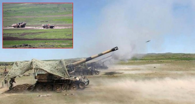 TSK Van'ın Erciş İlçesinde Ağır Silahlarla Gövde Gösterisi Yaptı