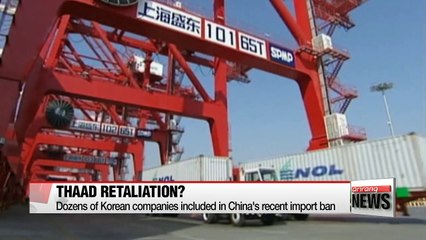 Dozens of Korean companies included in China's recent import ban