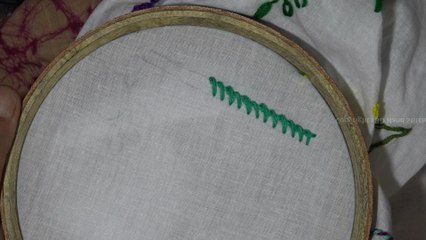 Hand Embroidery: Hand Stitch: Twisted Chain stitch
