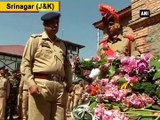 Wreath laying ceremony of policeman killed in terrorist attack held