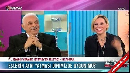 Canlı yayında itiraf: Aldatıldığım için eşimle ayrı yatıyorum, dinimizde uygun mu?