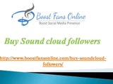 Buy real Soundcloud Followers