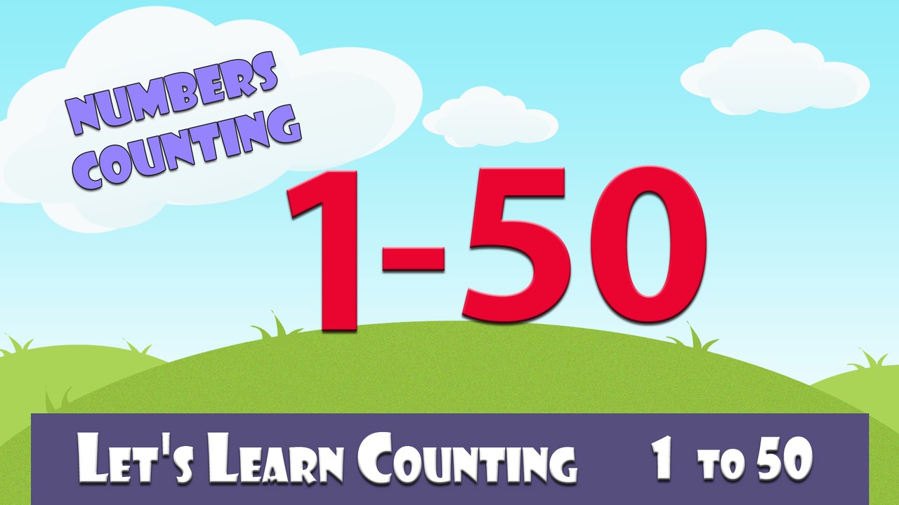Learn To Count 1 to  50 | Numbers Counging to 50 | Learn Counting 1-50 In English For Kids