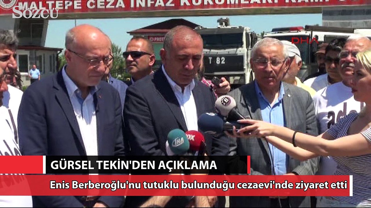 Enis Berberoğlu'nu ziyaret eden Gürsel Tekin'den açıklama