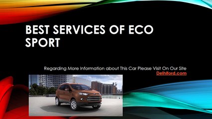 Best Services of Eco sport