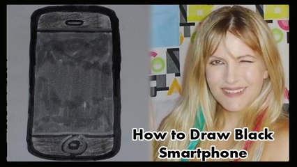 How to Draw Black Smartphone Coloring Pages and Learn to Color for Kids