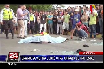 Un muerto dejó nueva jornada de protestas en Venezuela