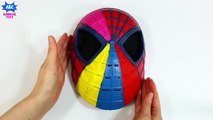 Learn Colors for Toddlers Spiderman Face Painting Finger Family Song _ Spider-Man Mask Body Pain