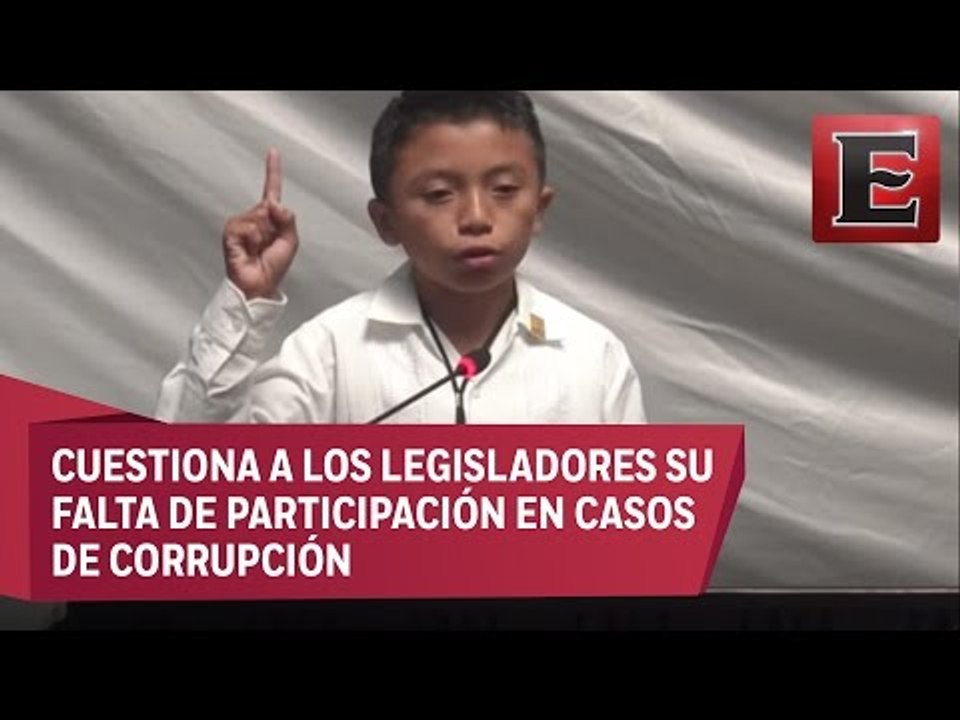 Niño acude a Congreso de QRoo y tunde a legisladores