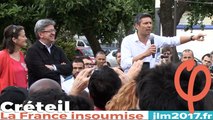 JL Mélenchon à Créteil - soutien à François Cocq, candidat de La France Insoumise