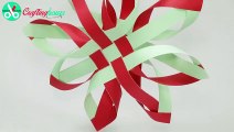 3D Snowflake DIY Tutorial - How to Make 3D Paper Snowflakes for homemade decoration