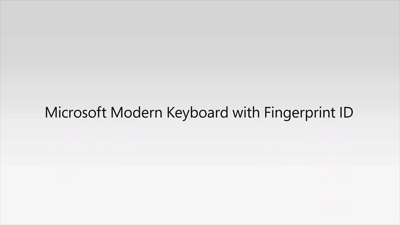 Microsoft Modern Keyboard, el nuevo teclado con lector de huellas