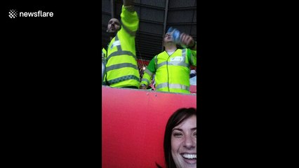Paramedics dance along to Take That concert