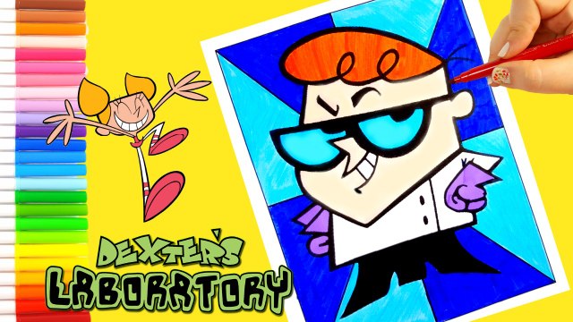 Dexter Laboratory Coloring page with washable markers colored pencils #kokicute ❤ KOKI DISNEY TOYS
