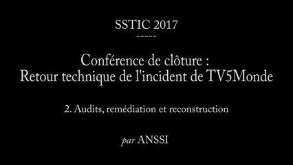 Retour technique de l'incident de TV5Monde - 2. audits, la remédiation et la reconstruction