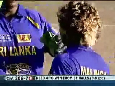 Lasith Malinga Takes Four Wickets In Four Balls[ SL vs SA]