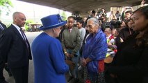 Queen praises London community for reacting in the 'right way' to Grenfell Tower fire