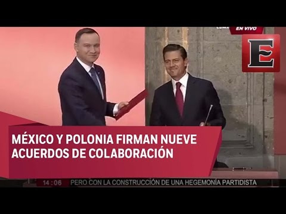 México y Polonia firman acuerdos de colaboración 2017-2021