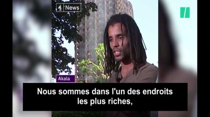 Akala, un artiste anglais, crie à l'injustice pour les victimes de la Grenfell Tower