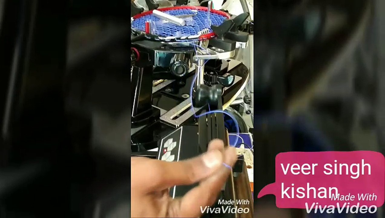 Yonex,Li- Ning Etc.Badminton Stringing Machine Demonstration - Badminton Stringing