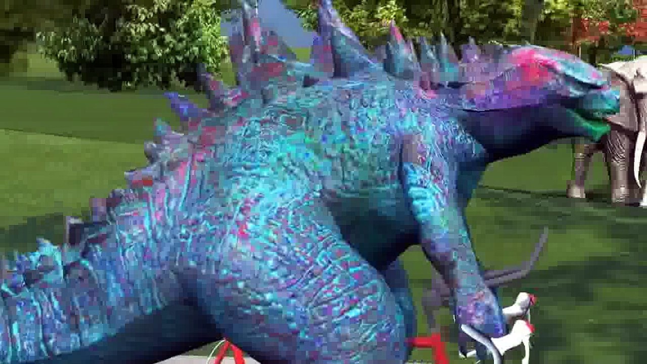 Godzilla Vs Dinosaurs Fighting Dinosaur Lion Animal Cartoons For