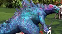 Godzilla Vs Dinosaurs Fighting Dinosaur Lion Animal Cartoons For Children Dinosaurs For Ki