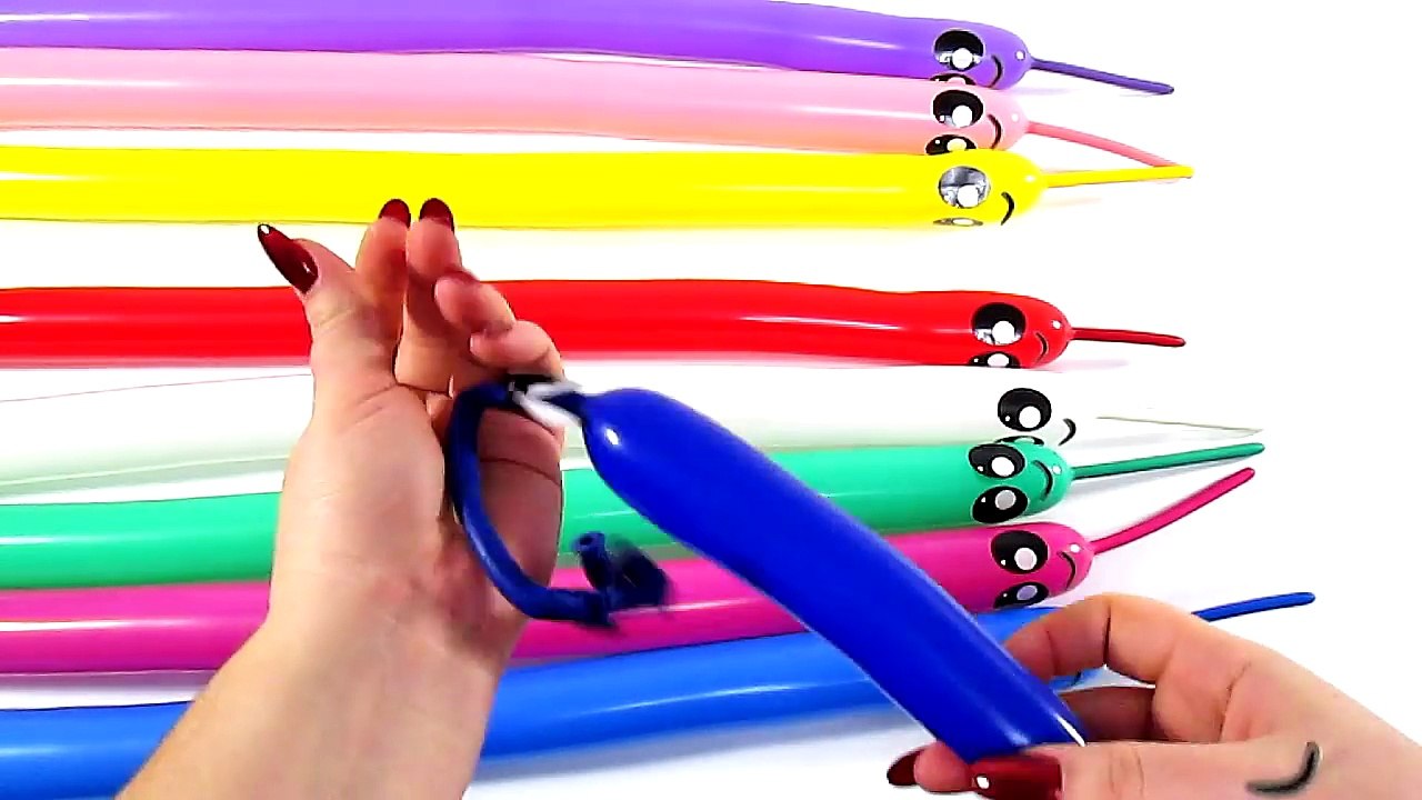 Video globos que estallan enseñan color de los dedos de la familia canción del desarrollo