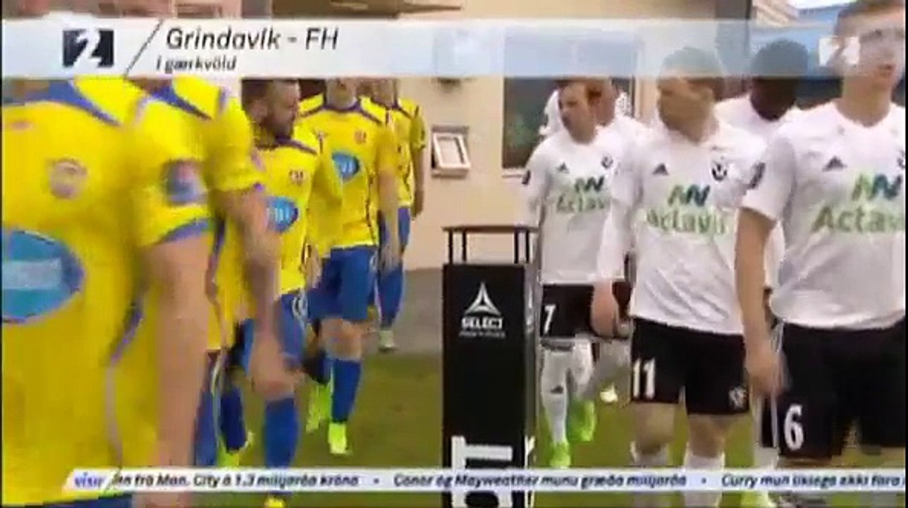 Grindavik 1:1 Hafnarfjardar (	Icelandic Urvalsdeild. 14 June 2017)