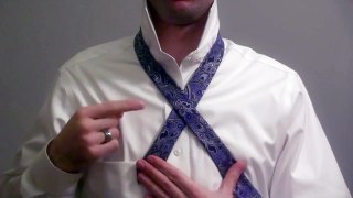 How to Tie a Tie (Mirrored - Slowly) - Full Windsor Knot