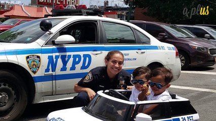 Twins Patrolled The Coney Island Boardwalk In Their Very Own Police Car