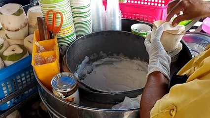 Thailand's coconut cream cake looked like we already wanted to eat