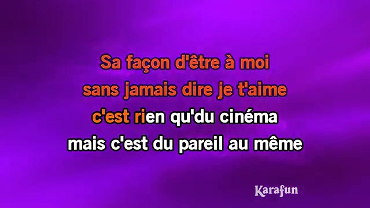 Patricia Kaas - Mon mec à moi KARAOKE / INSTRUMENTAL