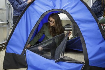 These Twelve Teen Girls Invented And Spend Their Spare Time Creating Solar-Powered Tents For The Homeless