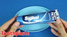 How to Make Toothpaste Slime with Salt, Toothpaste and Salt Slime Without Glue!, 2 ingredients Slime -