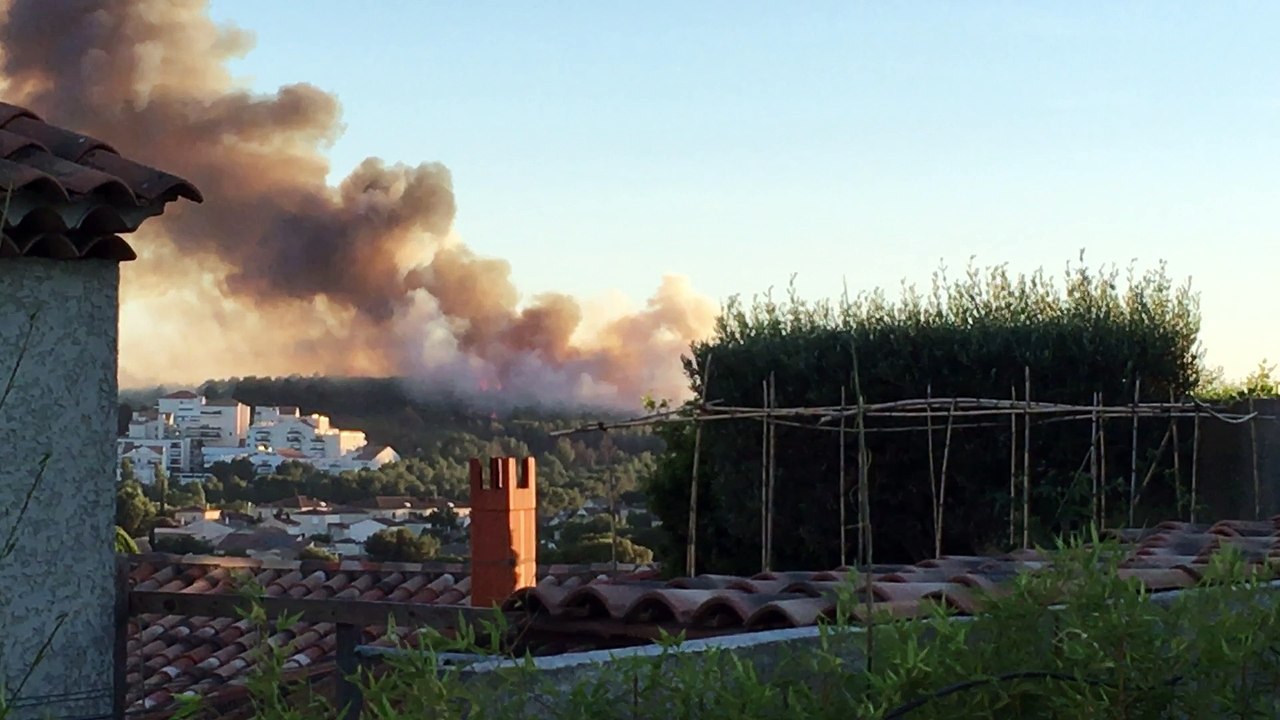 Important départ de feu à Martigues
