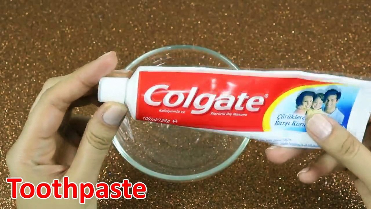 Colgate Toothpaste Slime with Salt !!! , NO GLUE, NO BORAX, 2 Ingredients Toothpaste sli