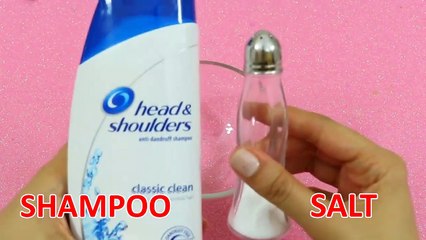 REAL !! Shampoo and Salt Slime, How to Make Slime with Only Shampoo and Salt