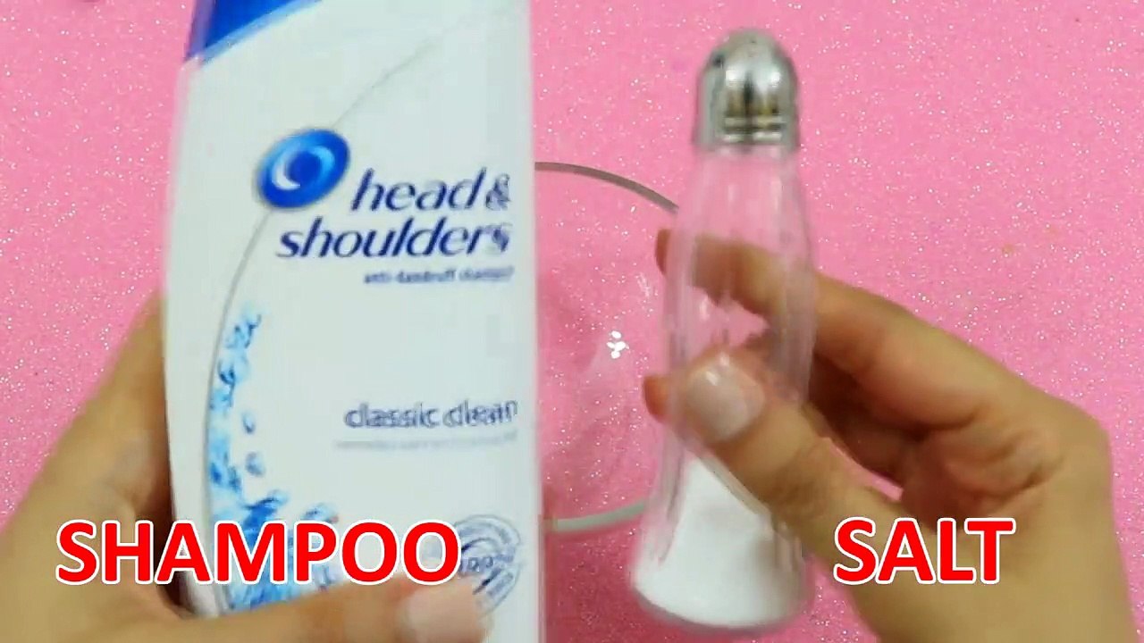REAL !! Shampoo and Salt Slime, How to Make Slime with Only Shampoo and Salt , N
