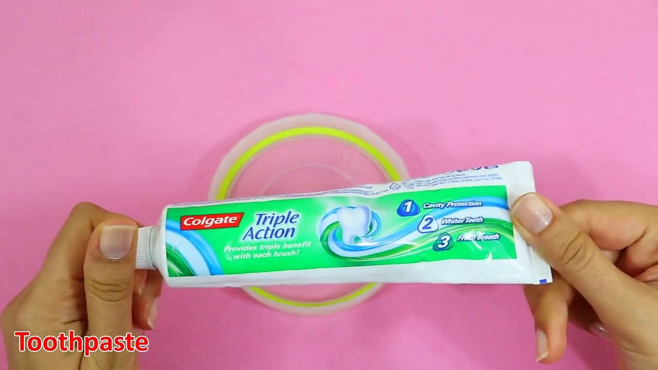 NO GLUE !!! How to Make Shampoo and Toothpaste Slime ! No Glue, No Borax, No Liquid Deter
