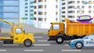 Color Trucks are Superheroes in the Big City Kids Video - Cars & Trucks cartoon for Children