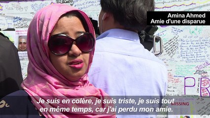Londres : l'insupportable attente des proches des disparus