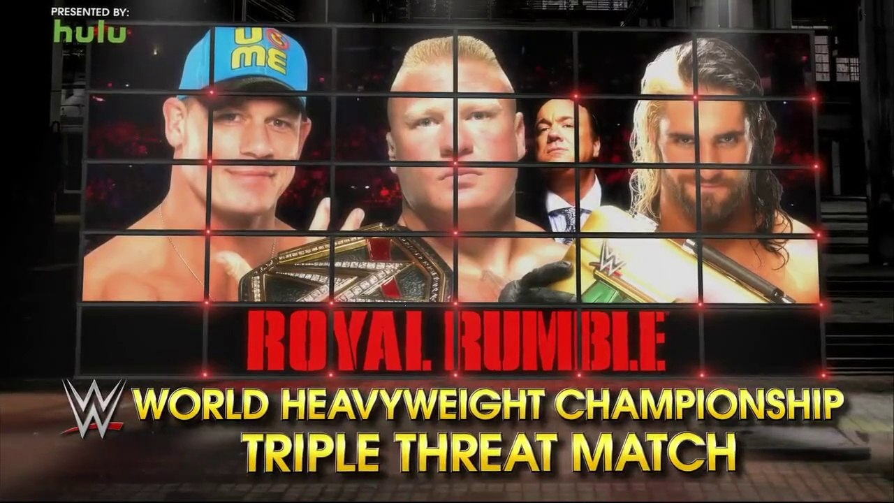 Brock Lesnar vs John Cena vs Seth Rollins