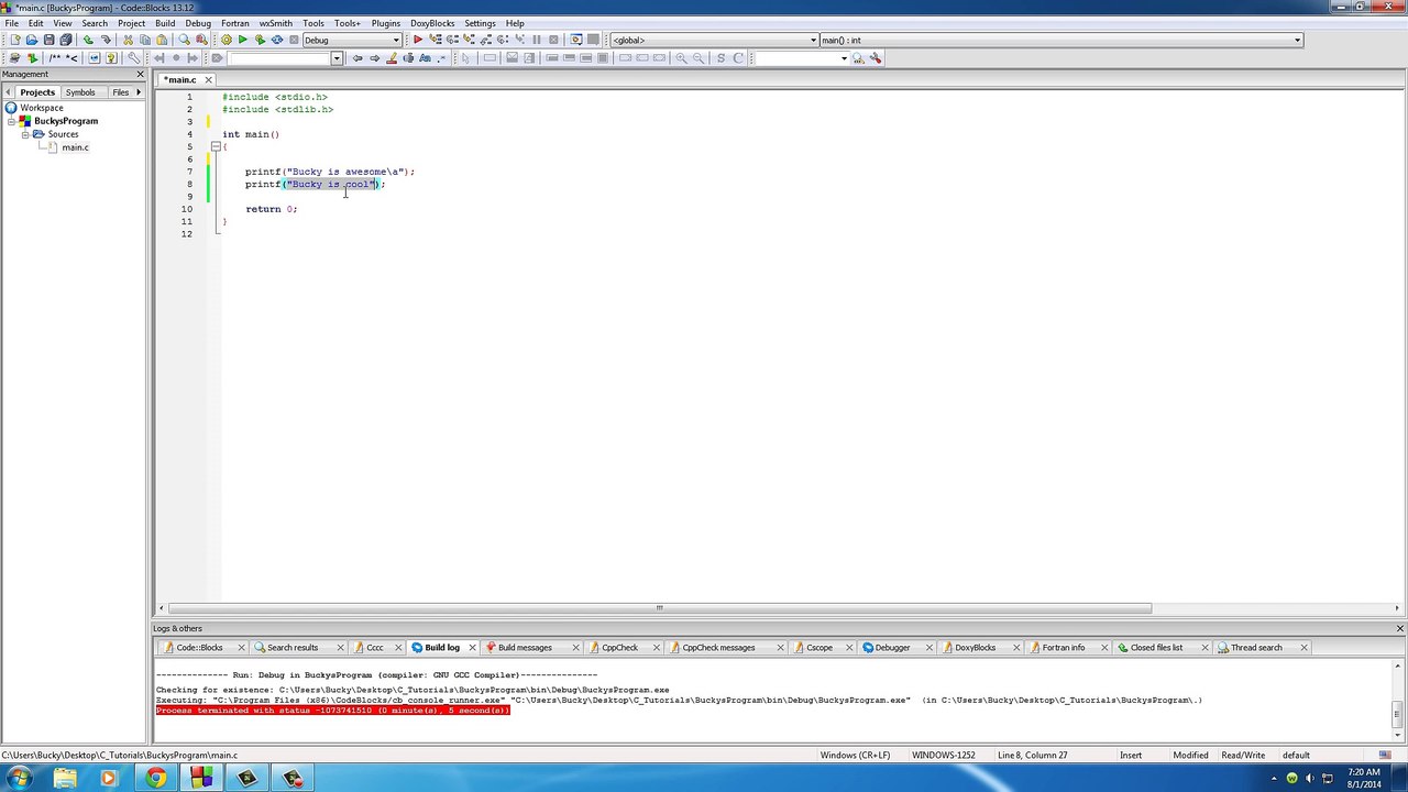 C Programming Tutorial - 6 - Conversion Characters