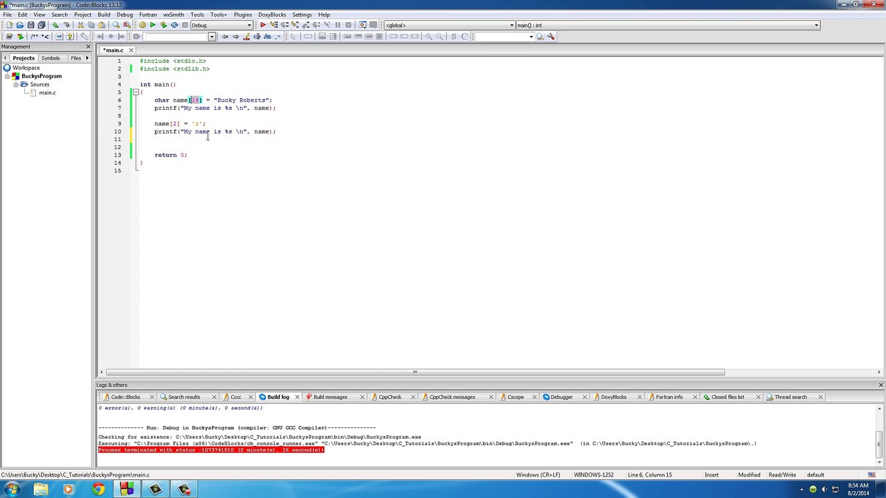 C Programming Tutorial - 9 - I Need Arrays